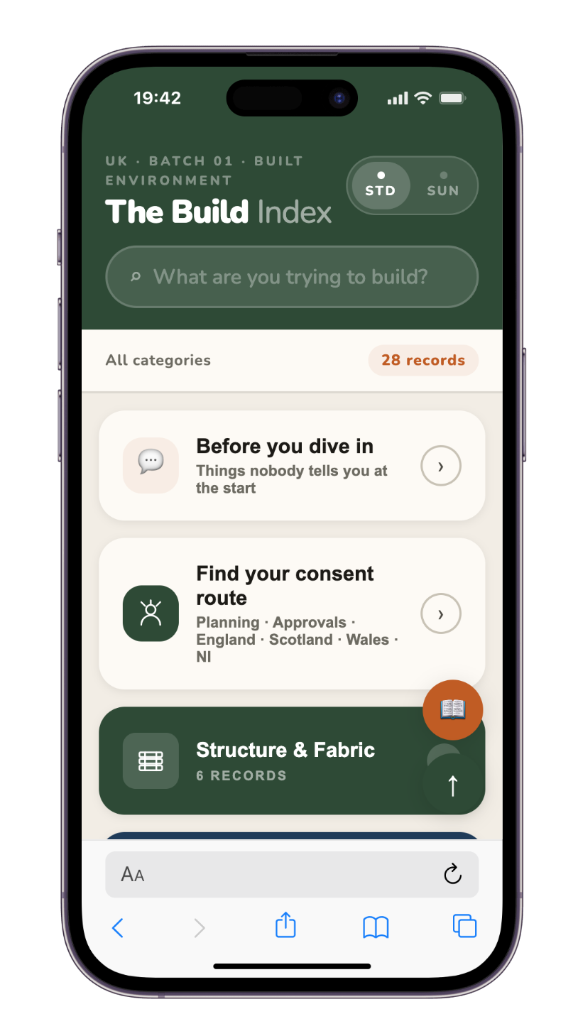Build GD finder (secondary) — screen 1