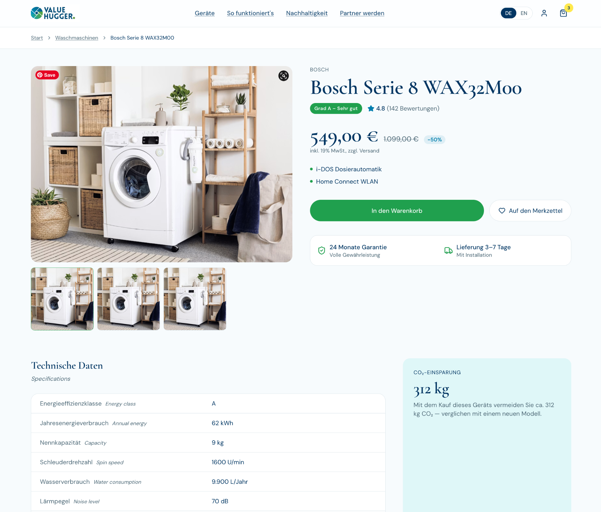 Value Hugger — Bosch product page